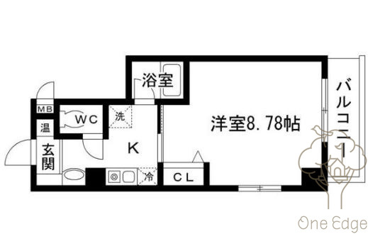 ラ・リッシュ北梅田の間取り
