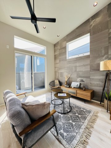 家族が繋がる＋αの家～辻堂3丁目の居間・リビング|17.7畳のリビング