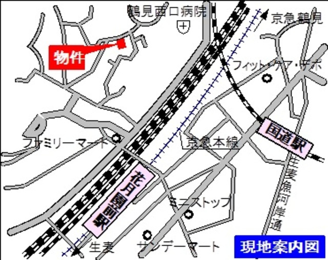 グランビュー鶴見の地図