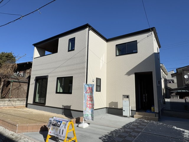 市川市若宮２丁目新築戸建【若宮小学校：10分】の外観|完成済み内覧可能です！