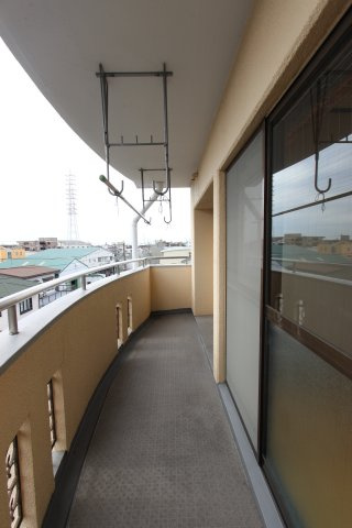 サンハイツ赤城のバルコニー