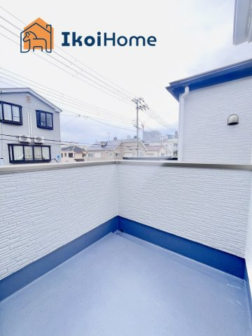 明石市天文町2丁目　全2棟　2号棟　新築戸建のバルコニー|【ホームページに現地動画掲載中】●年中無休：当日予約可●陽当り良好バルコニー♪屋根は８万円～設置可能