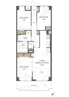 【間取り】ライオンズガーデン幕張 