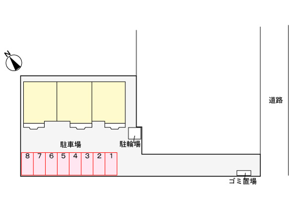 シャトーオーロラの区画図