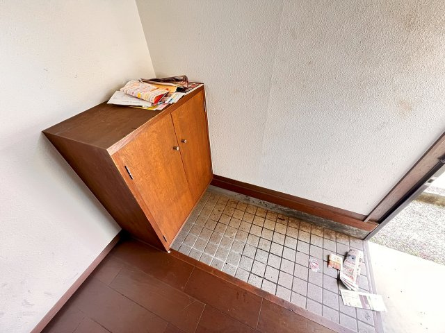 ユノソハイツ筑後Ｂ棟の玄関