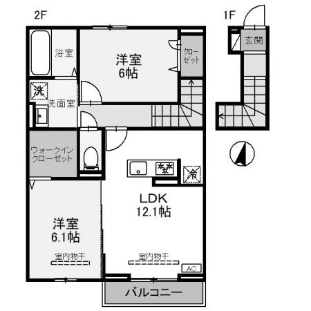 【間取り】 | ヴォルガ　Ⅱ
