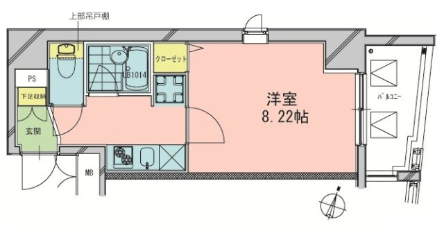 本郷エーワン東大前の間取り|1K