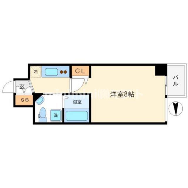 ザパーククロス阿波座の間取り