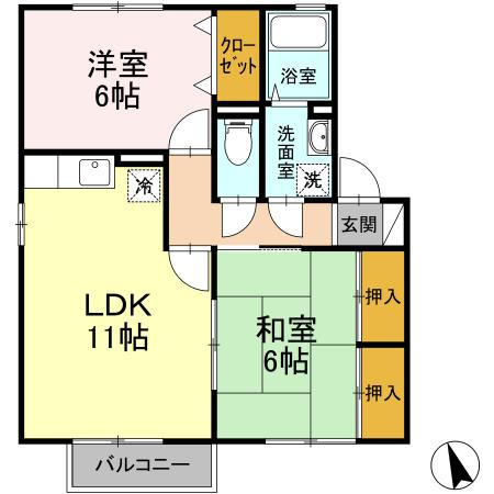 キャッスル徳久の間取り