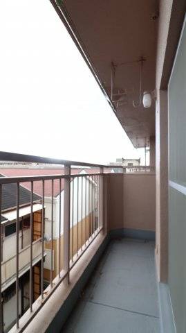 西本マンションのバルコニー