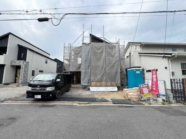 ーAdoble＋アドブルー小倉北区下富野3丁目1期　【小倉北区　新築戸建て】の外観|現地撮影　2025,5,19　ーAdoble＋アドブルー小倉北区下富野3丁目1期　【小倉北区　新築戸建て】