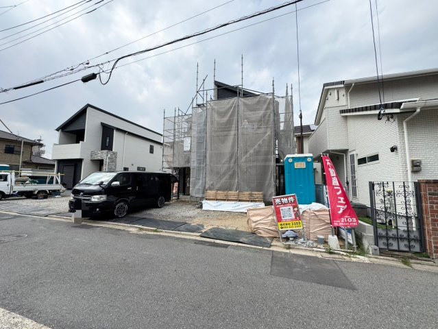 ーAdoble＋アドブルー小倉北区下富野3丁目1期　【小倉北区　新築戸建て】の外観|現地撮影　2025,5,19　ーAdoble＋アドブルー小倉北区下富野3丁目1期　【小倉北区　新築戸建て】