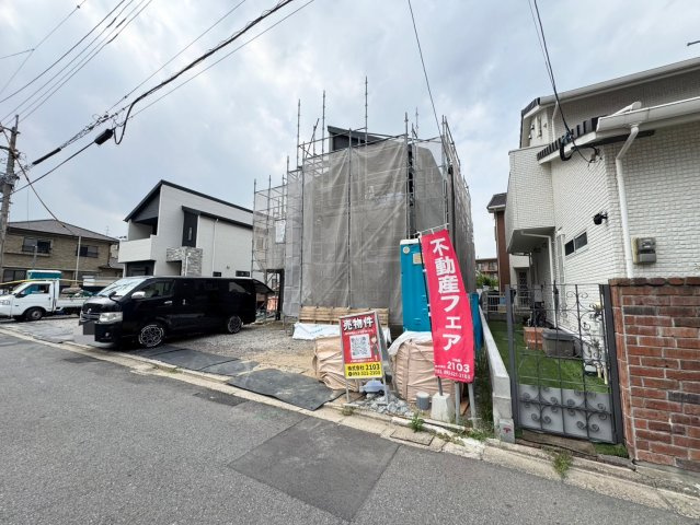 ーAdoble＋アドブルー小倉北区下富野3丁目1期　【小倉北区　新築戸建て】の外観|現地撮影　2025,5,19　ーAdoble＋アドブルー小倉北区下富野3丁目1期　【小倉北区　新築戸建て】