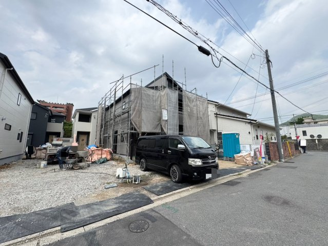 ーAdoble＋アドブルー小倉北区下富野3丁目1期　【小倉北区　新築戸建て】の外観|現地撮影　2025,5,19　ーAdoble＋アドブルー小倉北区下富野3丁目1期　【小倉北区　新築戸建て】