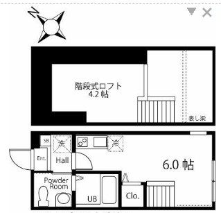 【間取り】 | ハーミットクラブハウス和田Ⅱ