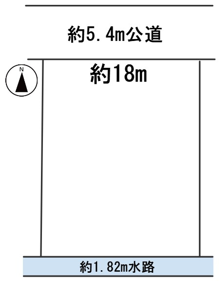 ６４８６６　岐阜市菊地町５丁目土地の区画図