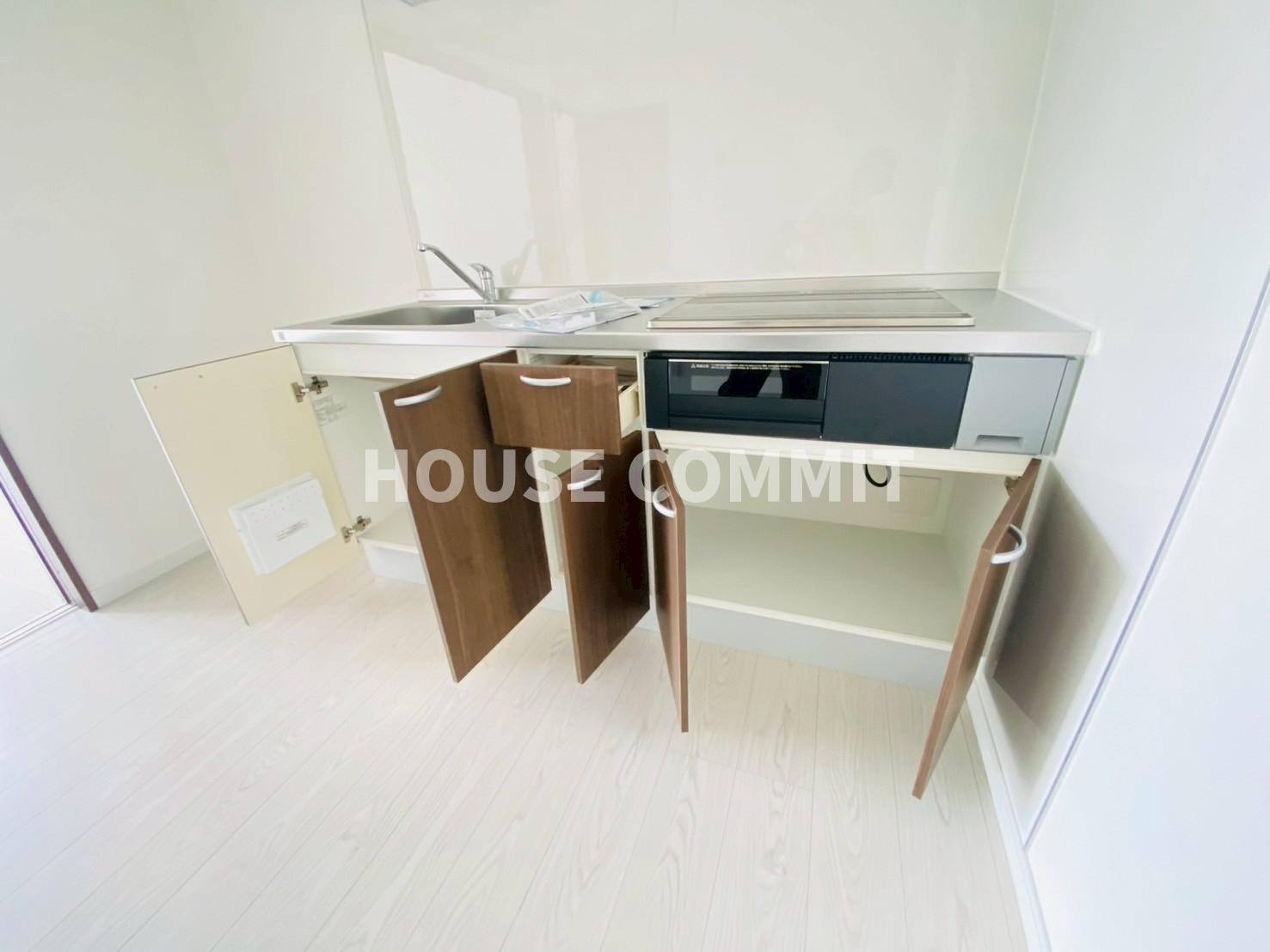 文違　新築アパートのキッチン