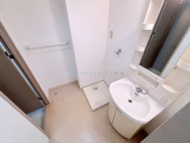 【洗面所】 | クリーンメゾンアラタマ【名古屋市賃貸・独立洗面化粧台】