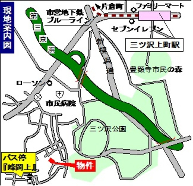 パークサイドダイスＢの地図|閑静な住環境に立地