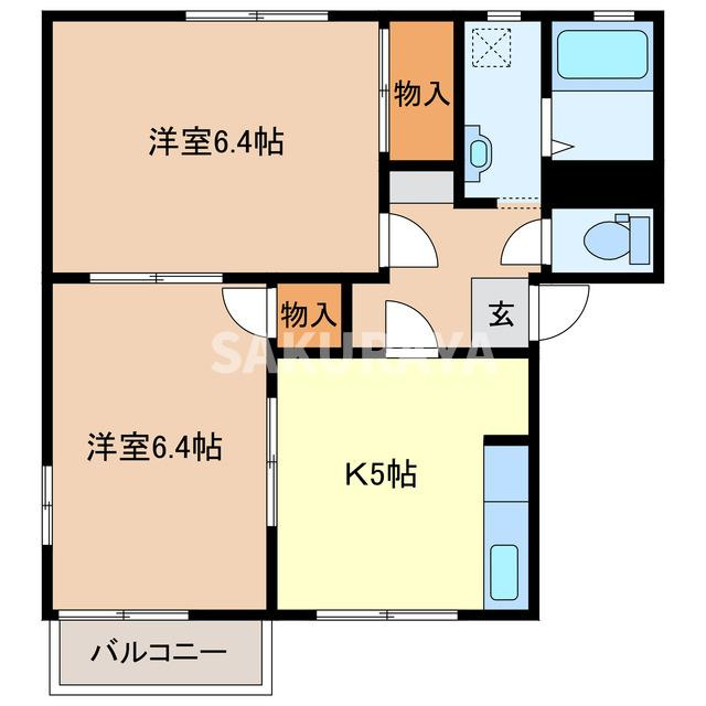 ラフォーレ福富の間取り