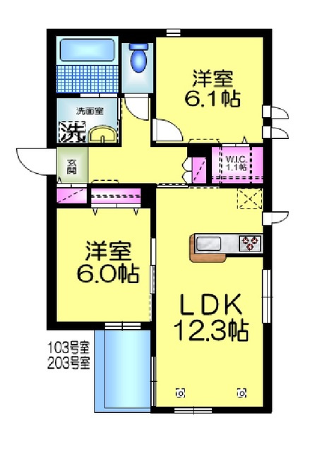 モナーク　ミノリの間取り|★１フロア３世帯★