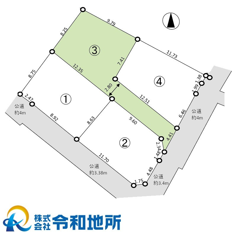 売地　茅ヶ崎市南湖3丁目の土地図