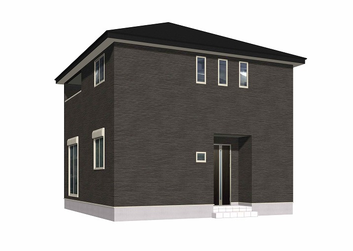 SUN COURTーサンコート－小倉南区北方3丁目【小倉南区　新築戸建て】の外観パース|SUN COURTーサンコート－小倉南区北方3丁目【小倉南区　新築戸建て】