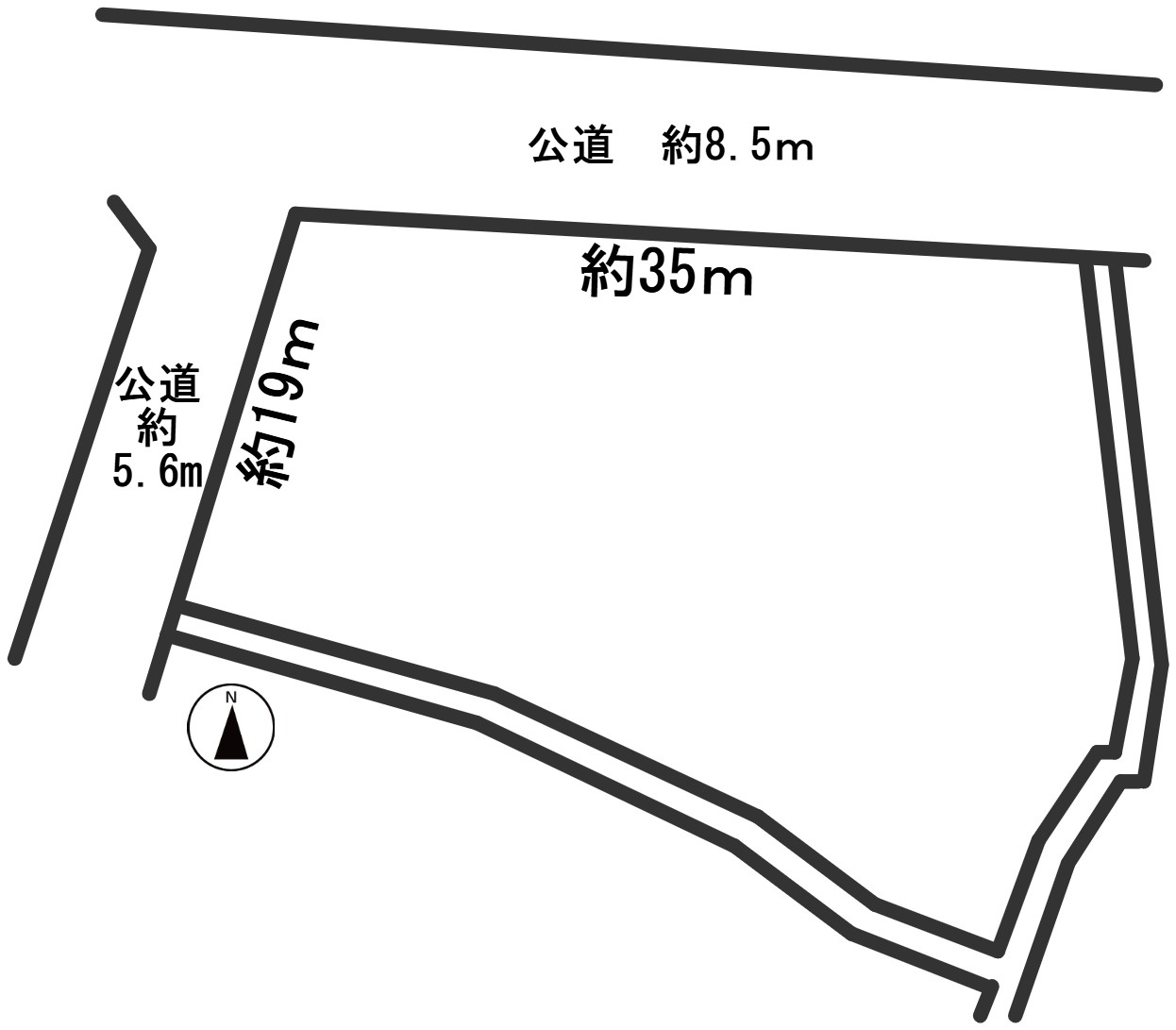 ６４８８３　本巣市上真桑土地の区画図