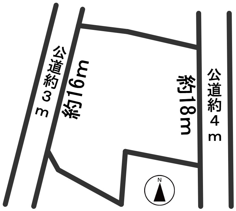 ６４８８５　本巣市上真桑土地の区画図