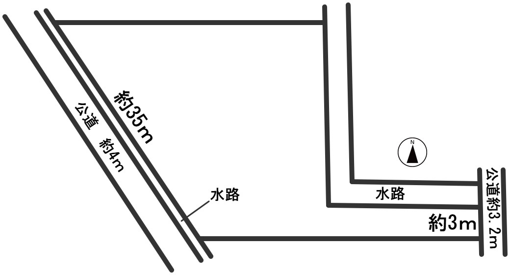 ６４８８６　本巣市上真桑土地の区画図
