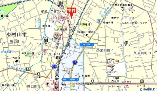 仲介手数料無料　サンアイガーデン諏訪町・新築全3棟の地図