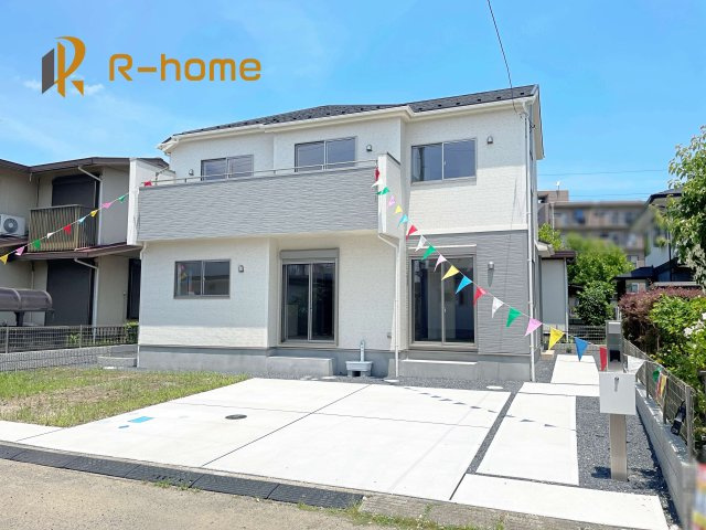 土浦市小松1丁目2期　新築戸建て　1号棟の外観|ご予約を頂ければ、『平日』はもちろん『早朝』や『夜間』もご見学可能です♪お気軽にお申し付けください♪