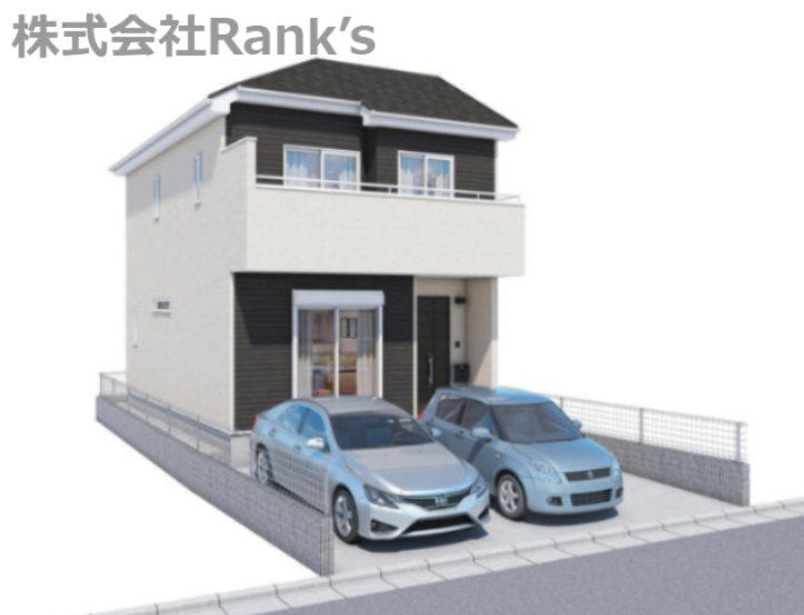 明石市中朝霧丘の外観パース|外観完成予想図♪