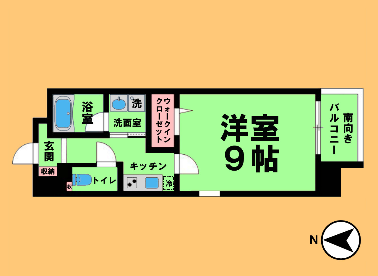 Proudearの間取り|間取り反転タイプ