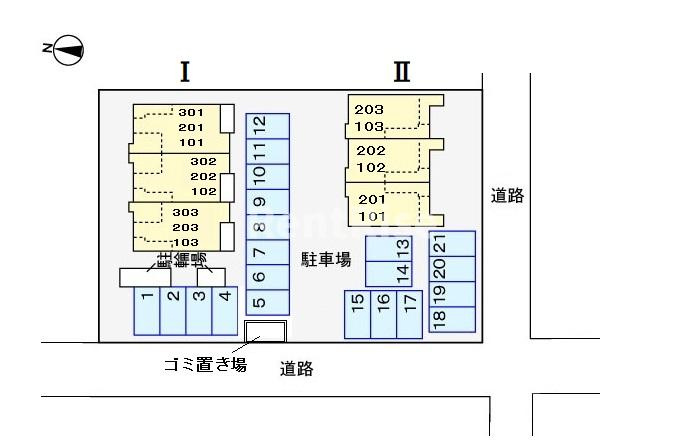 アンジュ湊Ⅱの駐車場|駐車場