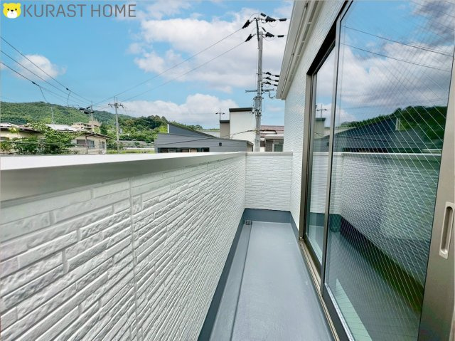 長岡京市奥海印寺太鼓山　新築戸建のバルコニー