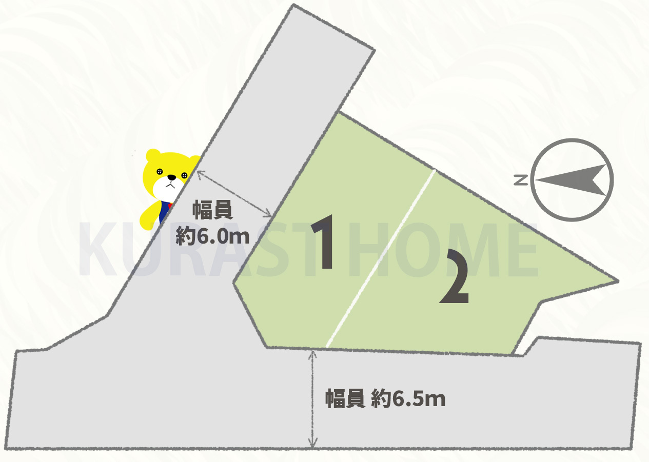 長岡京市奥海印寺太鼓山　新築戸建の区画図