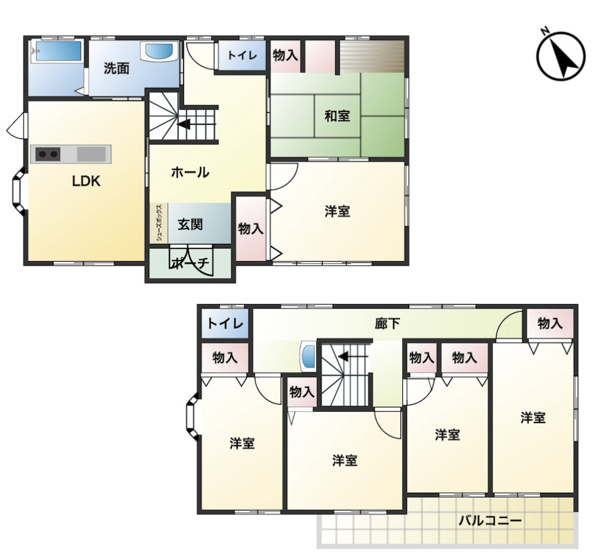 【間取り】 | 鴻巣市箕田　中古戸建