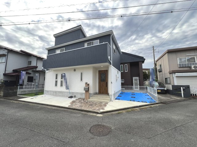 武蔵村山市伊奈平6丁目　新築戸建全1棟の前面道路含む現地写真|現地外観