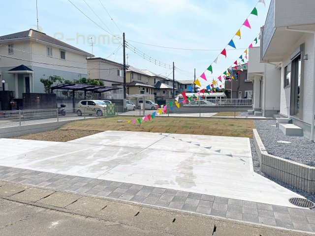 龍ケ崎市平台1丁目　新築戸建て　2号棟の駐車場|カースペースは2台お停めいただけます♪