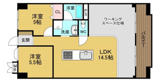 【間取り】 | ハイ・シャトー八木