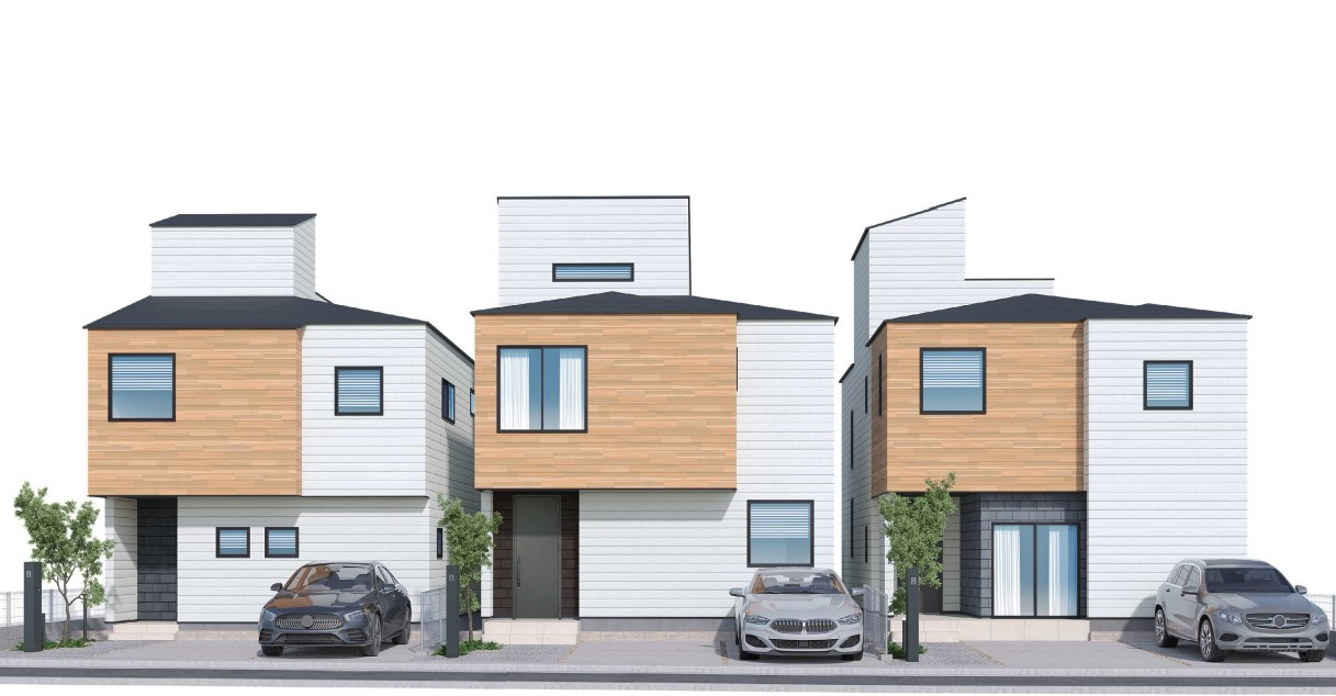 藤沢市鵠沼海岸5丁目　新築一戸建て　全3棟