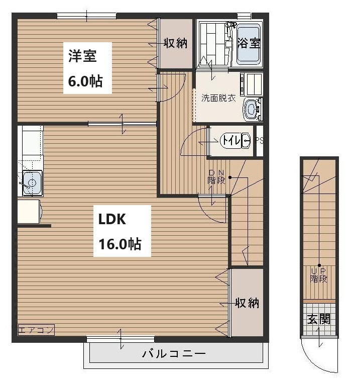 ブローテ川越Ⅱの間取り