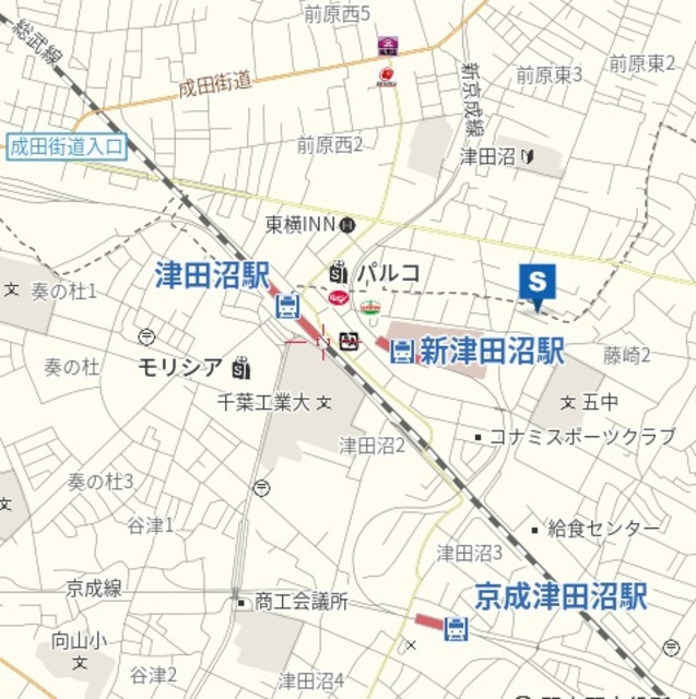 エピナール津田沼の地図|★案内図★