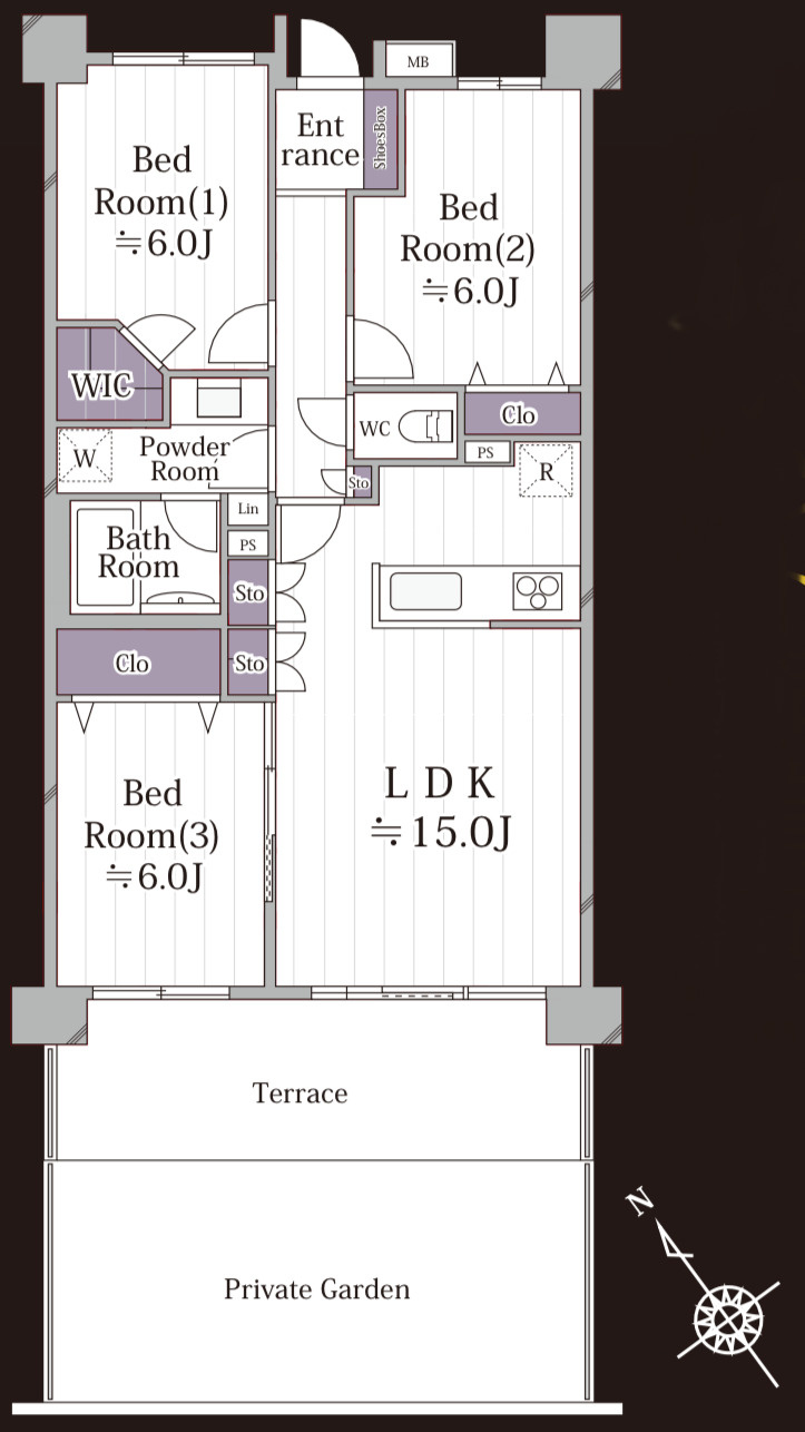 アンビシャス南柏の間取り