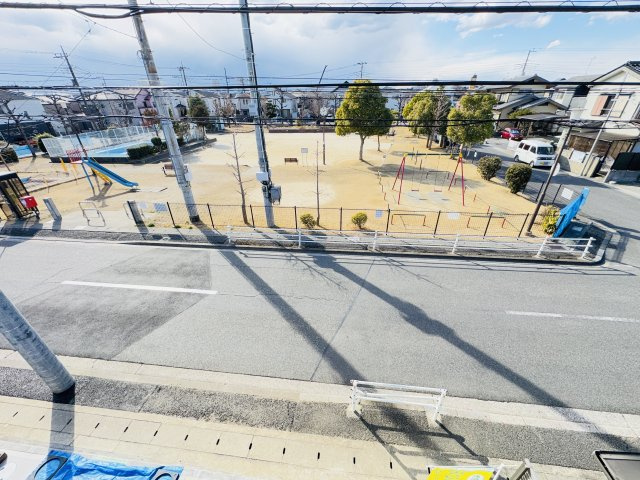 市川市曽谷３丁目新築戸建【百合台小学校：5分】の展望|バルコニーより道路側眺望