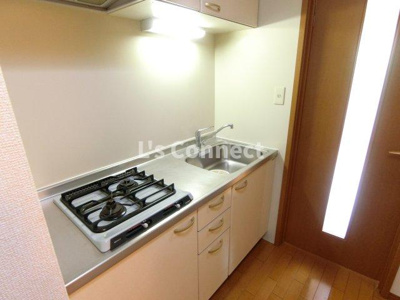 【キッチン】 | グリーンコート旭ヶ丘 | ２口ガスコンロのシステムキッチン。