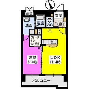 ベスタ櫛原の間取り