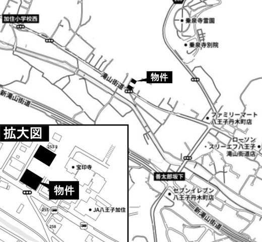 祝　成約済み　八王子市　加住町　売地の地図|～仲介手数料無料☆八王子ひなた不動産～八王子市加住町　売地