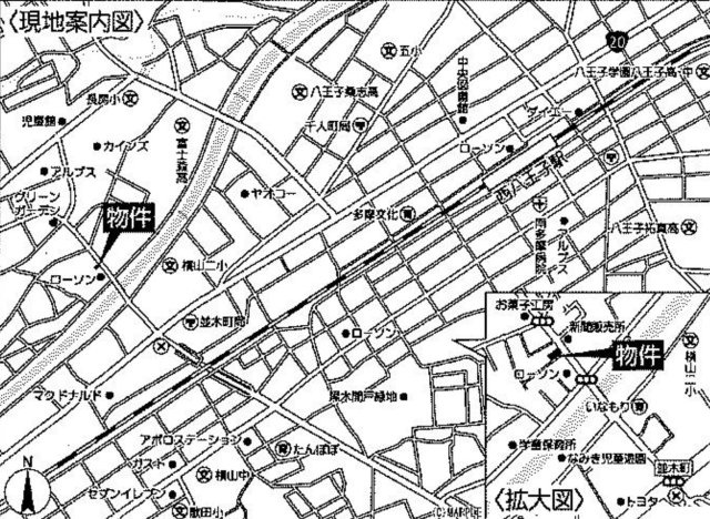 祝　成約済み　八王子市　長房町　売地の地図|～仲介手数料無料☆八王子ひなた不動産～八王子市長房町　売地
